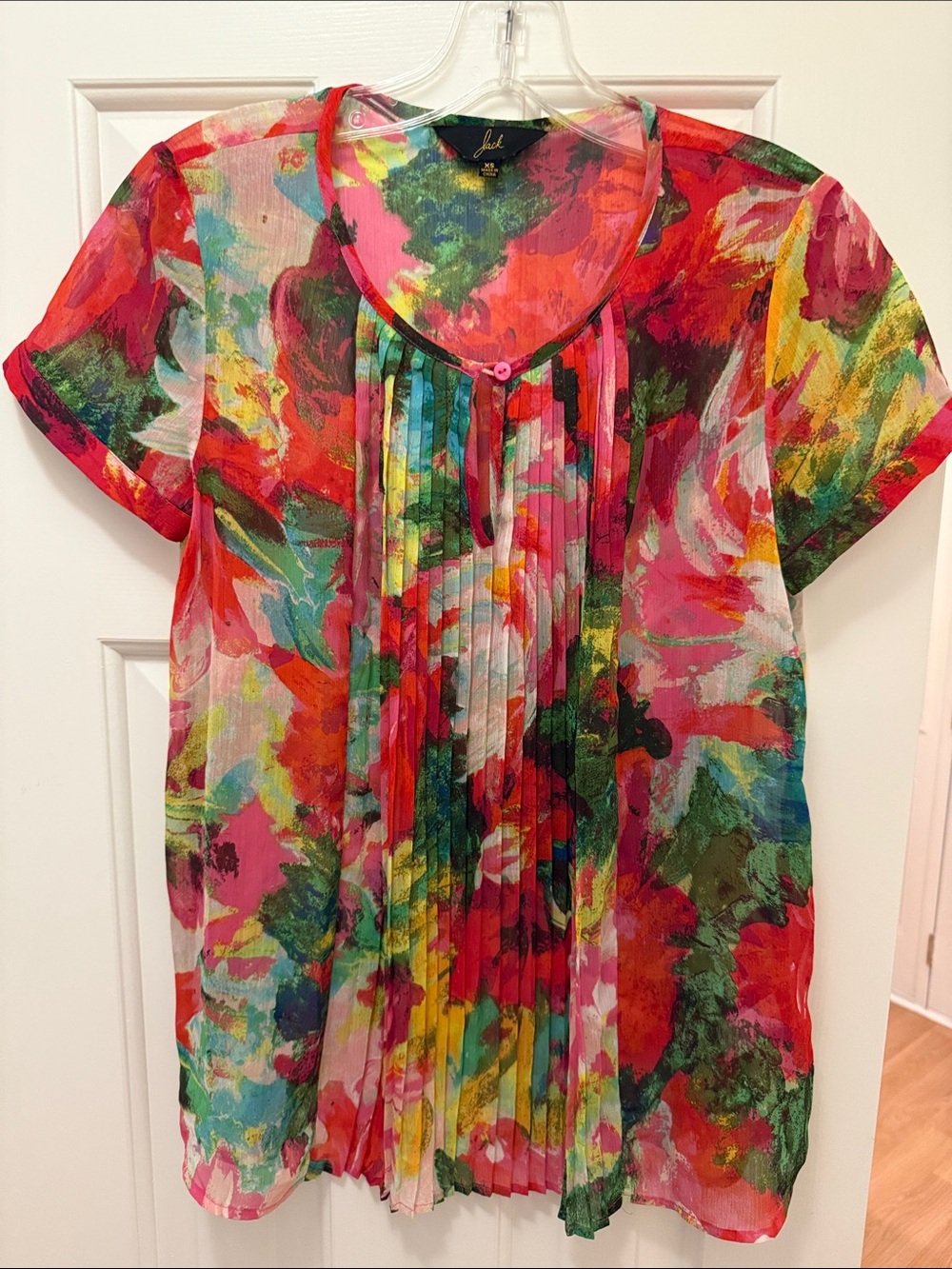 Jack by BB Dakota Sheer Floral Blouse